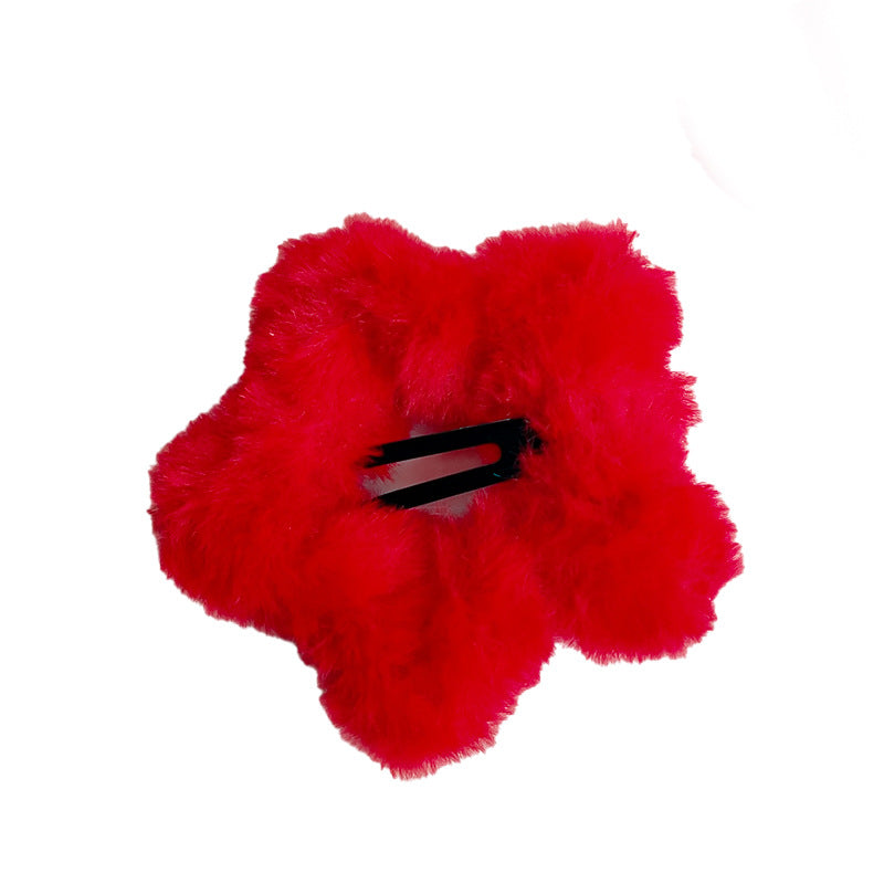 Wholesale New Year Plush Hair Clips